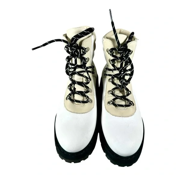 & Other Stories Women’s Leather Lace-Up Hiking Boots US 7 - Picture 5 of 16